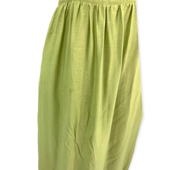 Lush Green Wrap Halter Tie Neck Long Dress with Pockets Size Large NWT - Picture 6 of 7